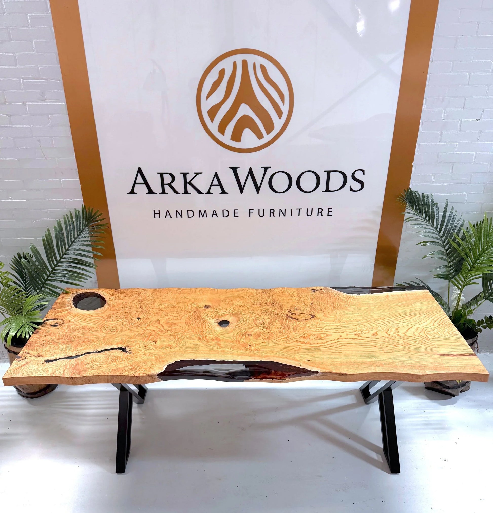 Eettafel 21 - Tera - 220 x 85 cm - The Epoxy Nest