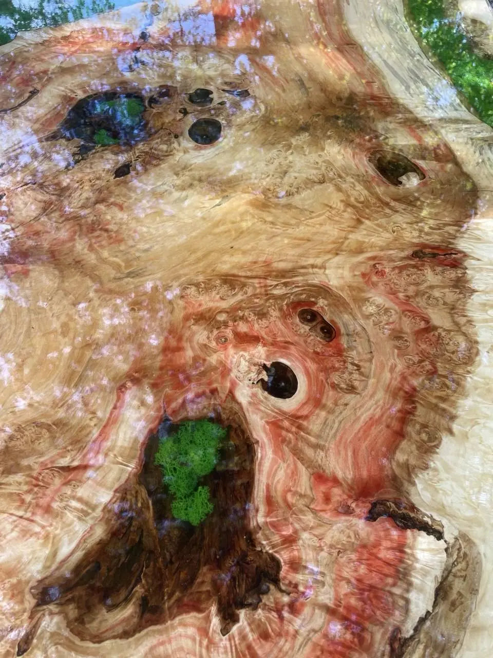 eettafels hout en epoxy